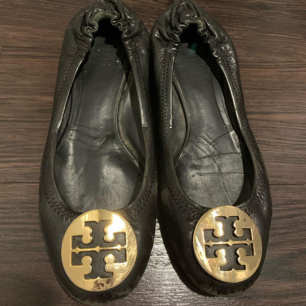 Used Tory Burch Reva Flats